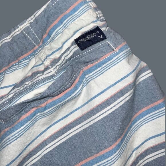 Men’s American Eagle Classic Striped Preppy Chino Shorts Size 34 - Picture 6 of 6